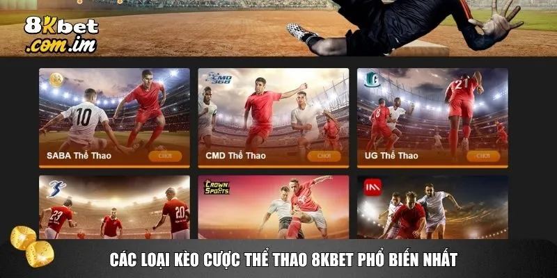 Thế giới cá cược thể thao 8kbet hấp dẫn nhờ sự đa dạng trong các loại kèo cược